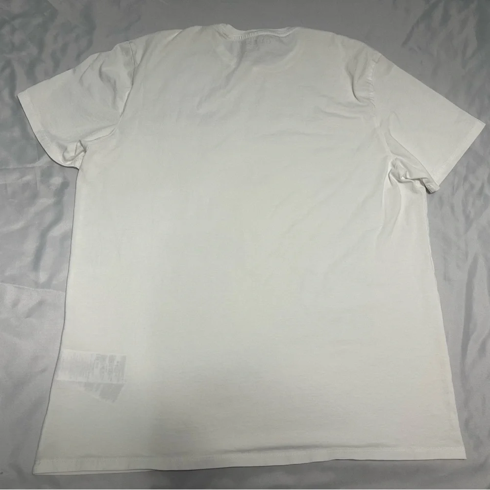Guess White Tee with Metallic City Print - Picture 2 of 5